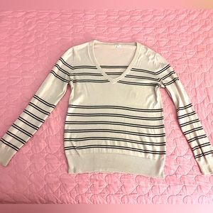 J Crew size Small v neck cotton striped top